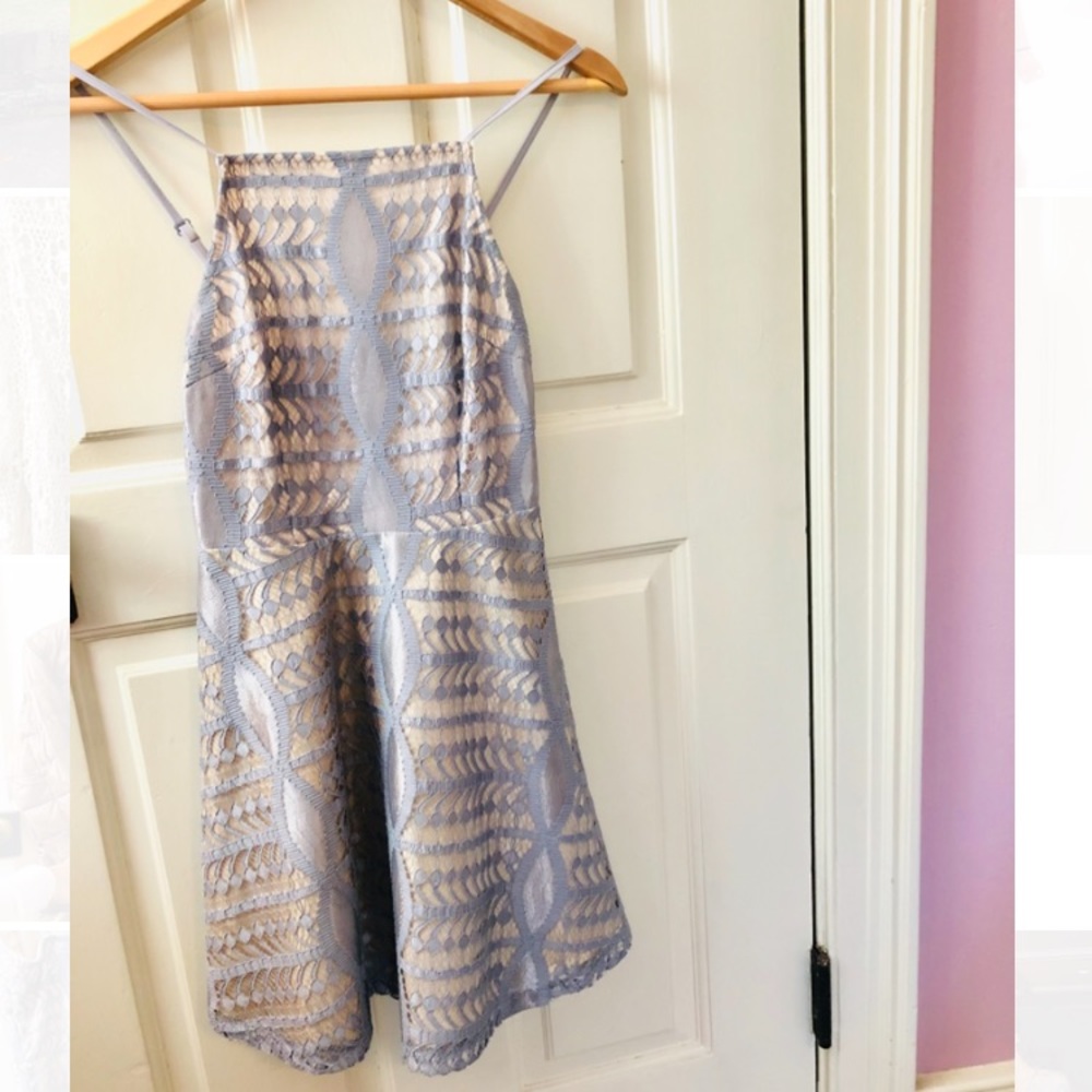 Ice Blue Missguided Mini Dress